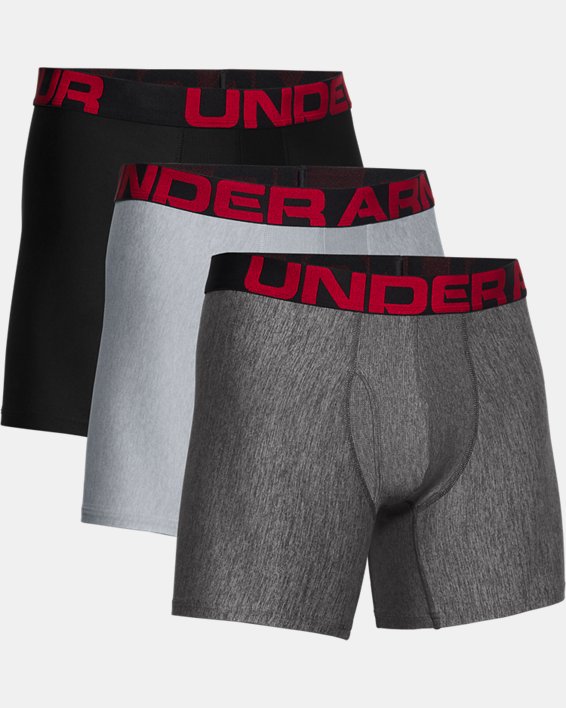 Men's UA Tech™ 6" Boxerjock® – 3-Pack, Black, pdpMainDesktop image number 2